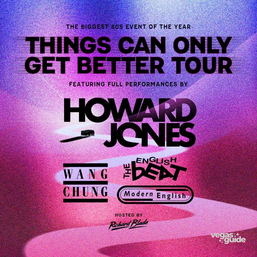 Howard Jones: Things Can Only Get Better Tour poster