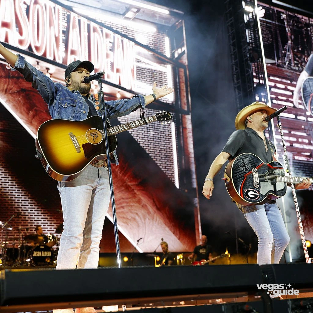 Jason Aldean and Luke Bryan poster