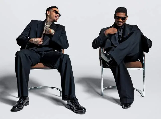 Usher and Chris Brown
